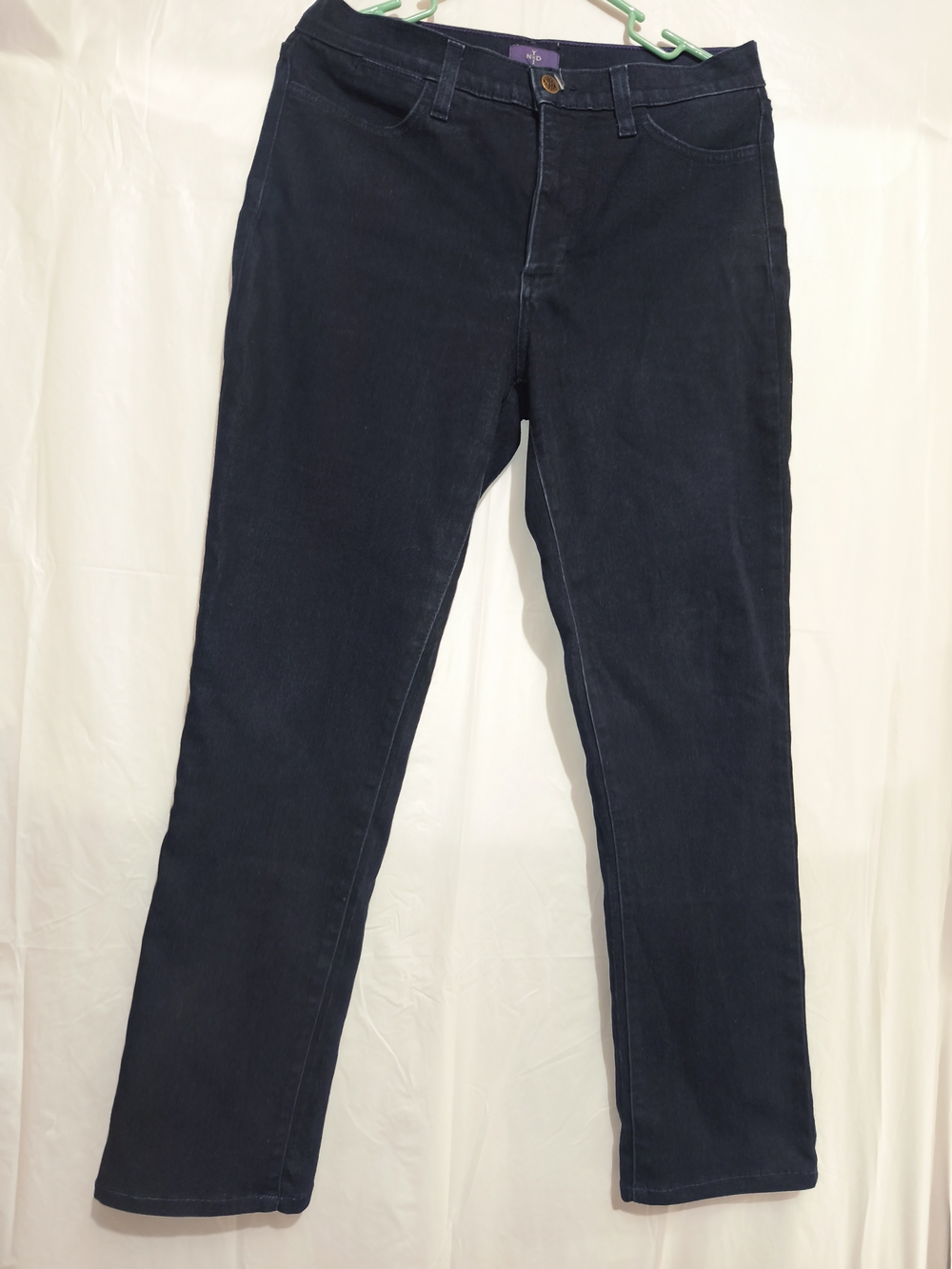 NYDJ Made USA Dark Indigo Jeans with Purple Trim